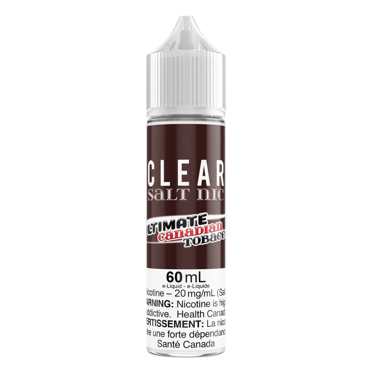 Clear Salts Ultimate Canadian Tobacco 60ML Clear Salts Ultimate Canadian Tobacco 60ML