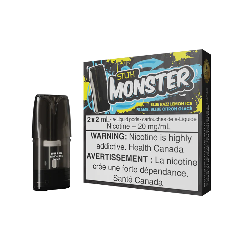Stlth Pod Pack - Monster - Blue Razz Lemon Ice (5PCS/CTN) Stlth Pod Pack - Monster - Blue Razz Lemon Ice (5PCS/CTN)