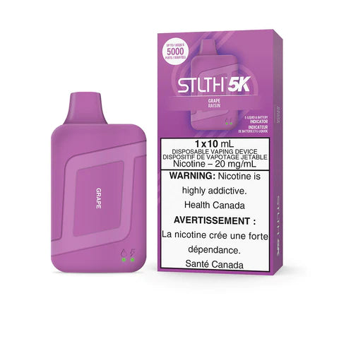 STLTH BOX 5K DISPOSABLE - GRAPE (5PC/CTN) - VapeNorth