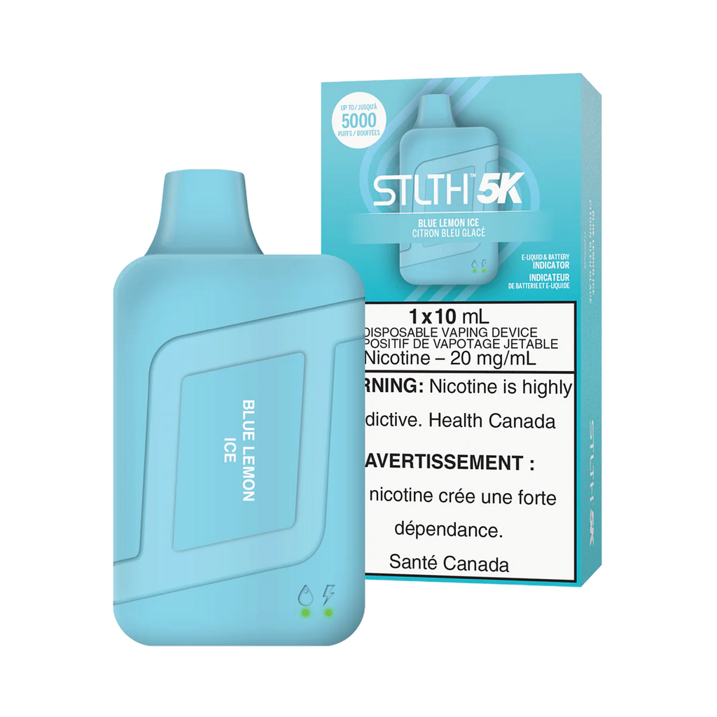 STLTH BOX 5K DISPOSABLE- BLUE LEMON ICE (5PC/CTN) - VapeNorth